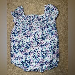 Janie and Jack Floral Print Baby Outfit